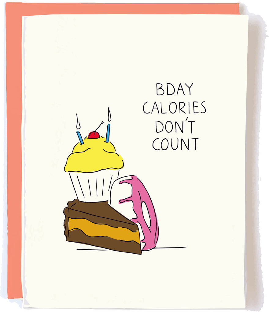 Bday Calories Card by Pop + Papaer