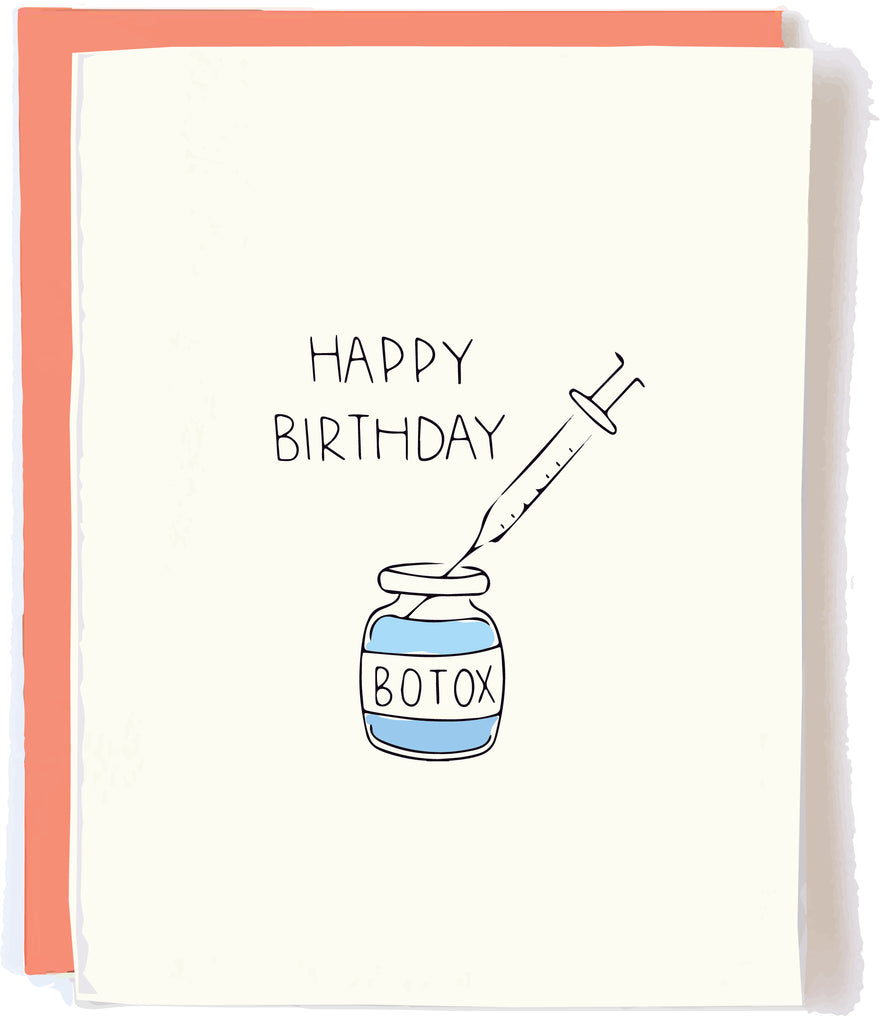 Pop and Paper Funny Botox Birthday Card
