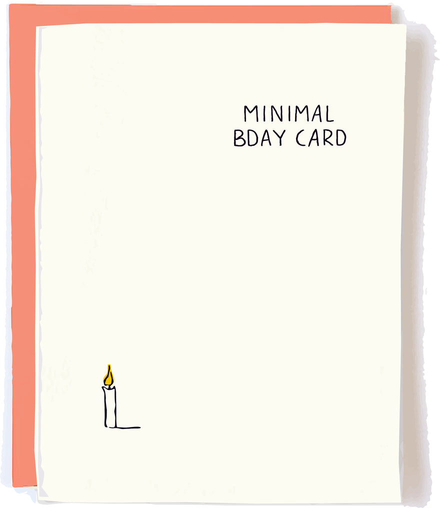 Minimal Birthday Card by Pop + Paper
