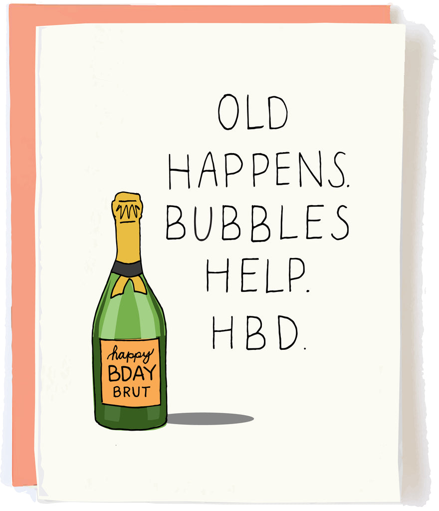 Champagne Birthday Card Pop + Paper