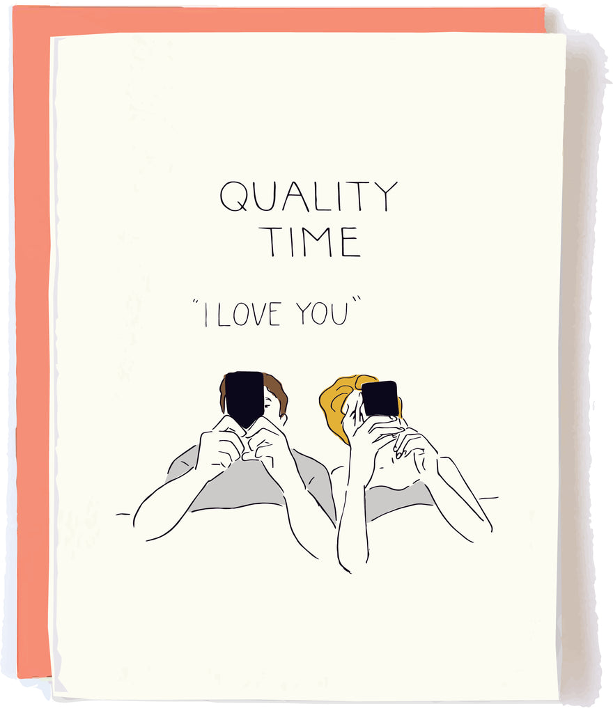 Pop and Paper Quality Time Anniversary Card