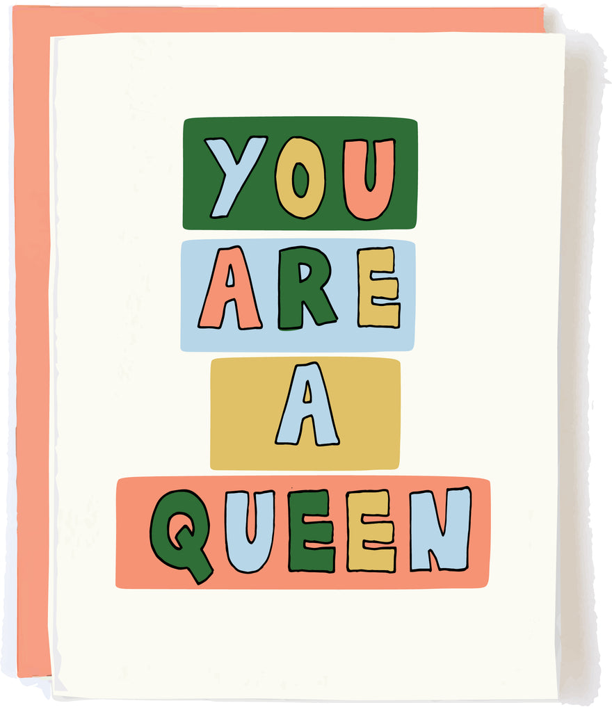 Queen Greeting Card by Pop + Paper