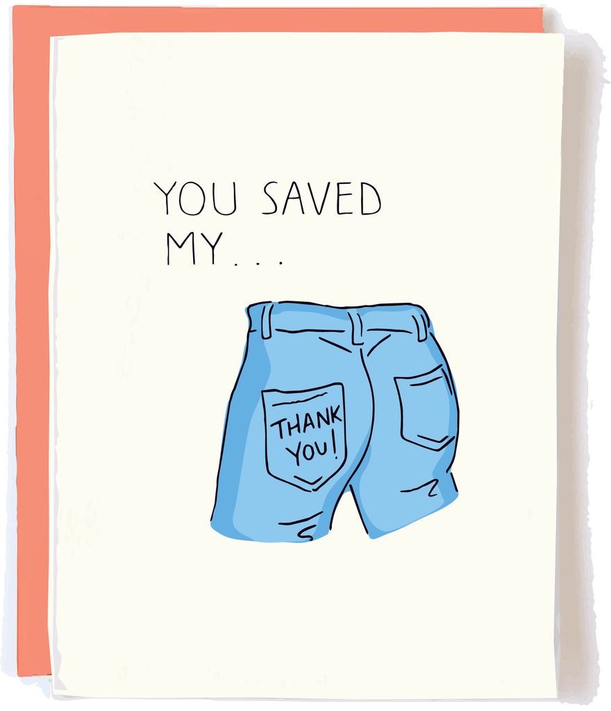 Funny Thank You card by Pop + Paper
