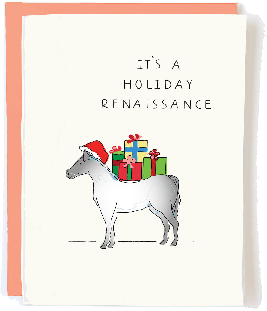 Funny Christmas Card - Renaissance Holiday Vibes Festive Greeting | Box Set Available