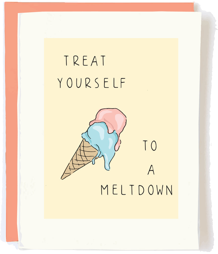 Meltdown Greeting Card by Pop + Paper