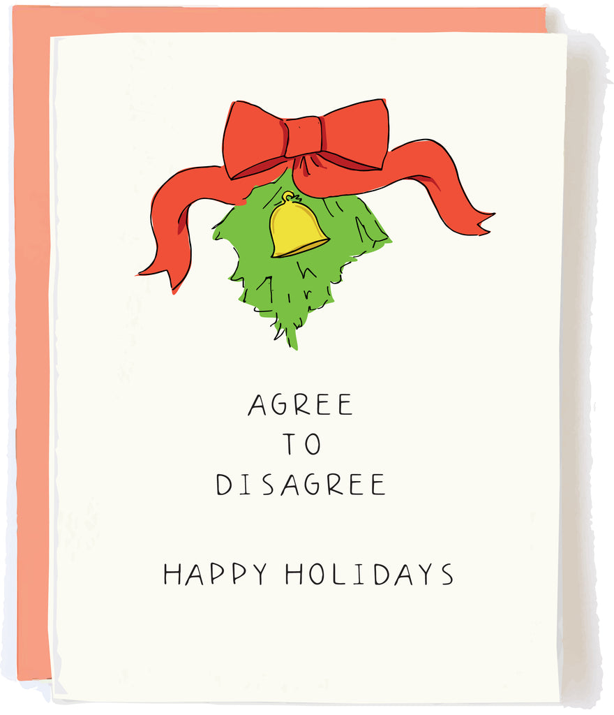 Funny Political Christmas Card Woke by Pop + Paper