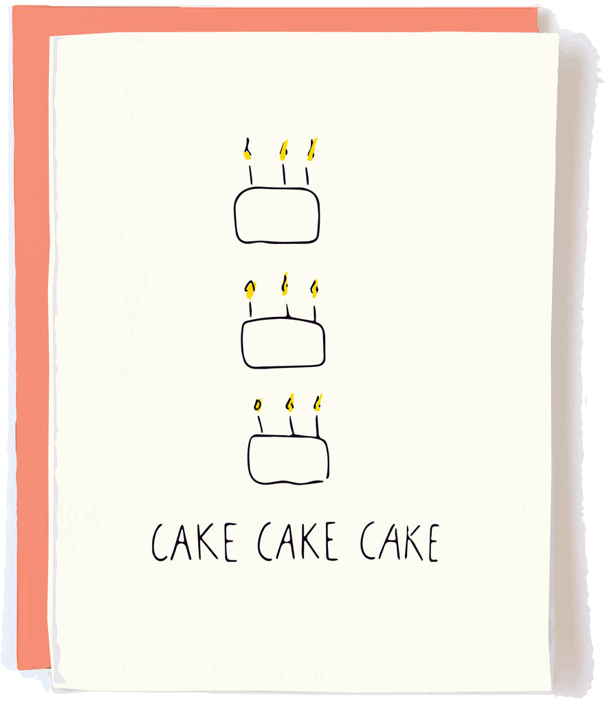 Cake Card by pop and paper