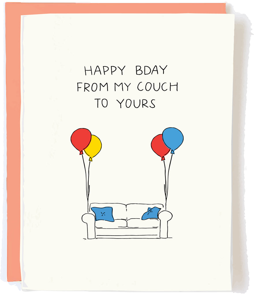 Couch Birthday Card