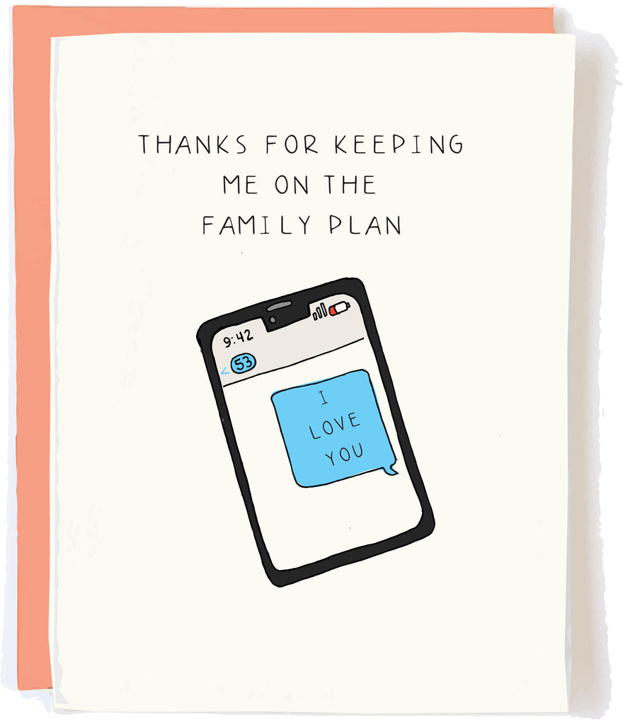 Family Plan Greeting Card by Pop + Paper