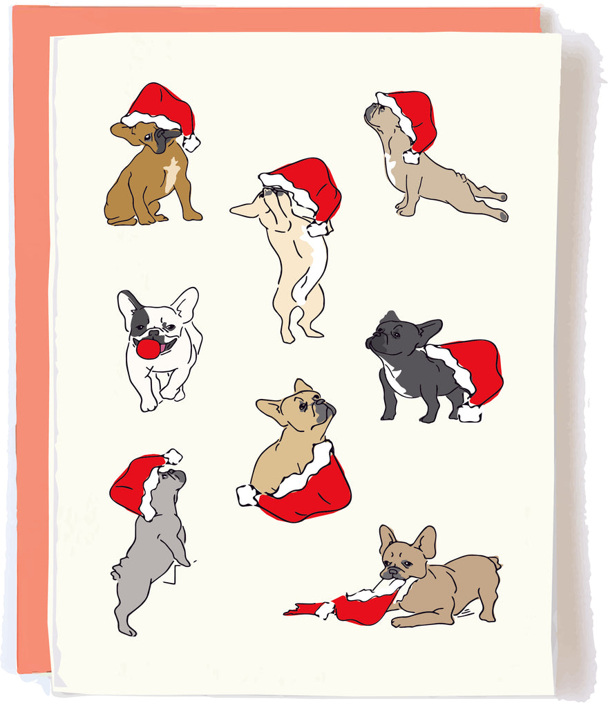Pop and Paper French Bulldog Christmas Card