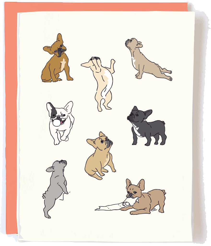 Pop and Paper French Bulldog Card