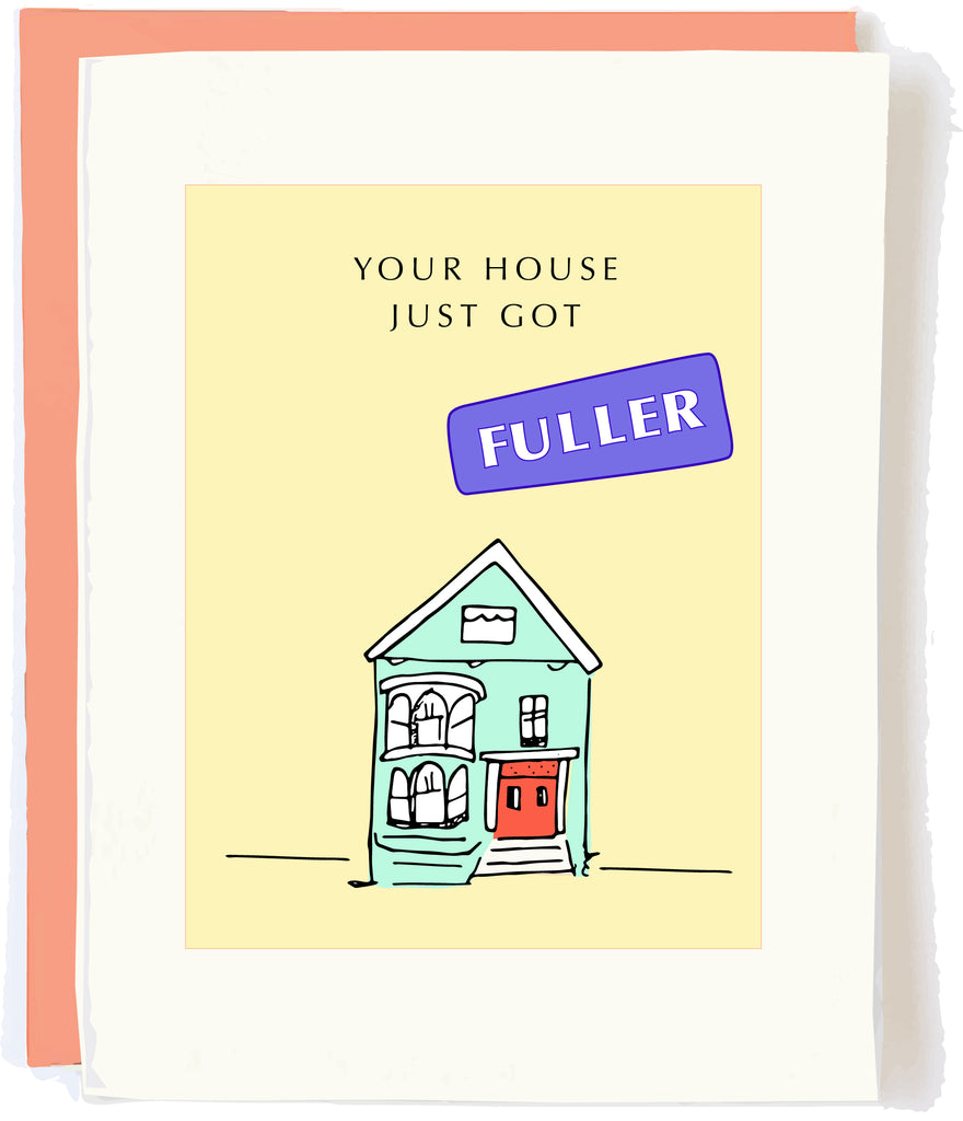 Full House Baby Card by Pop + Paper