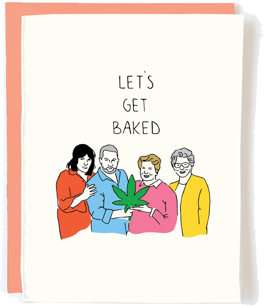 Funny Stoner Birthday Card British Baking by Pop and Paper