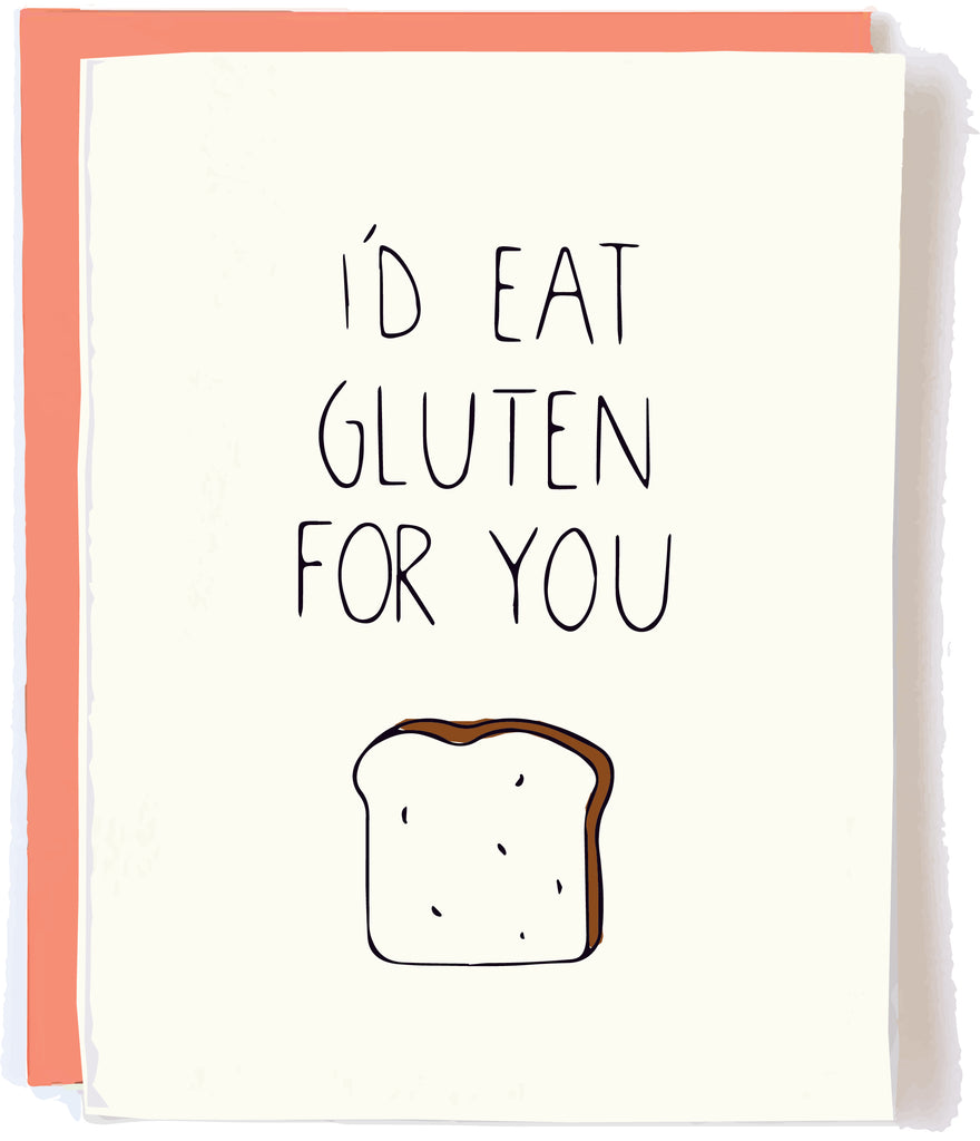 Pop and Paper Gluten Greeting Card