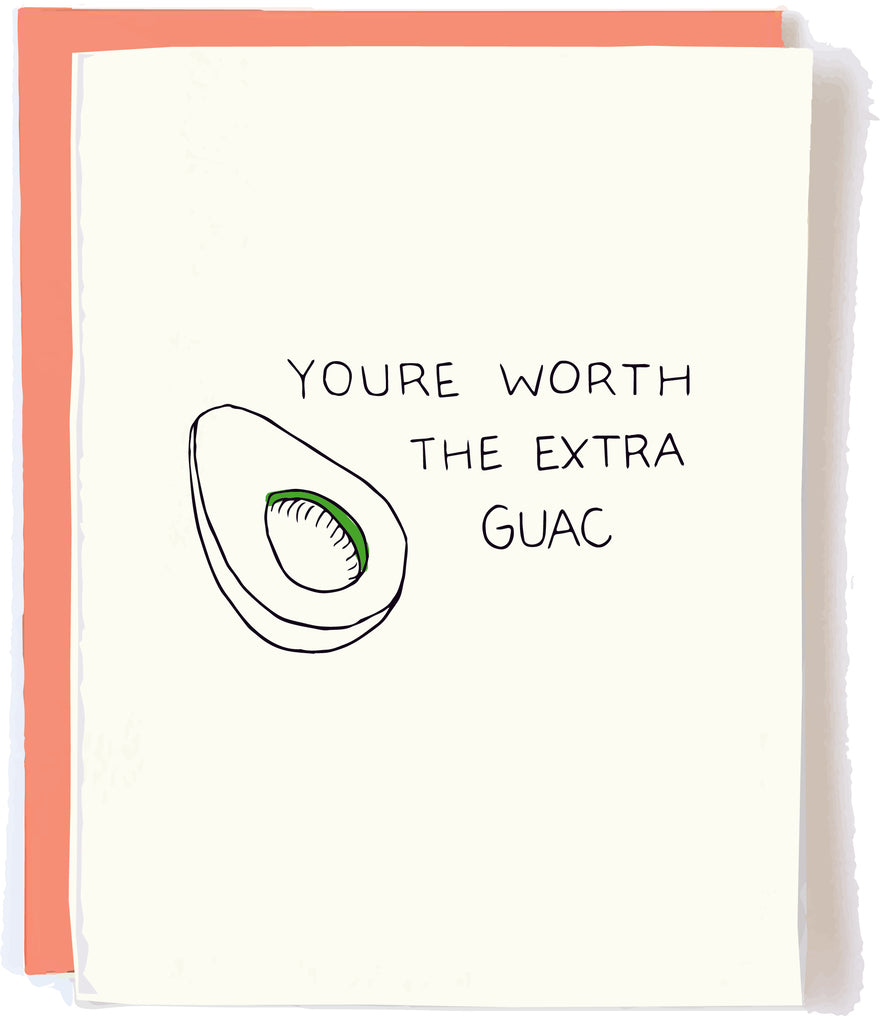 Pop and Paper Extra Guac Card