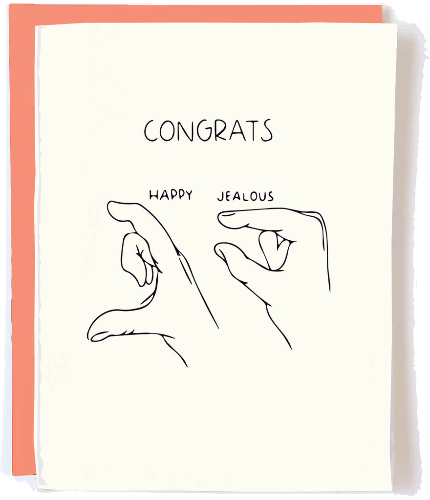 Pop and Paper Funny Congrats Card Jealous