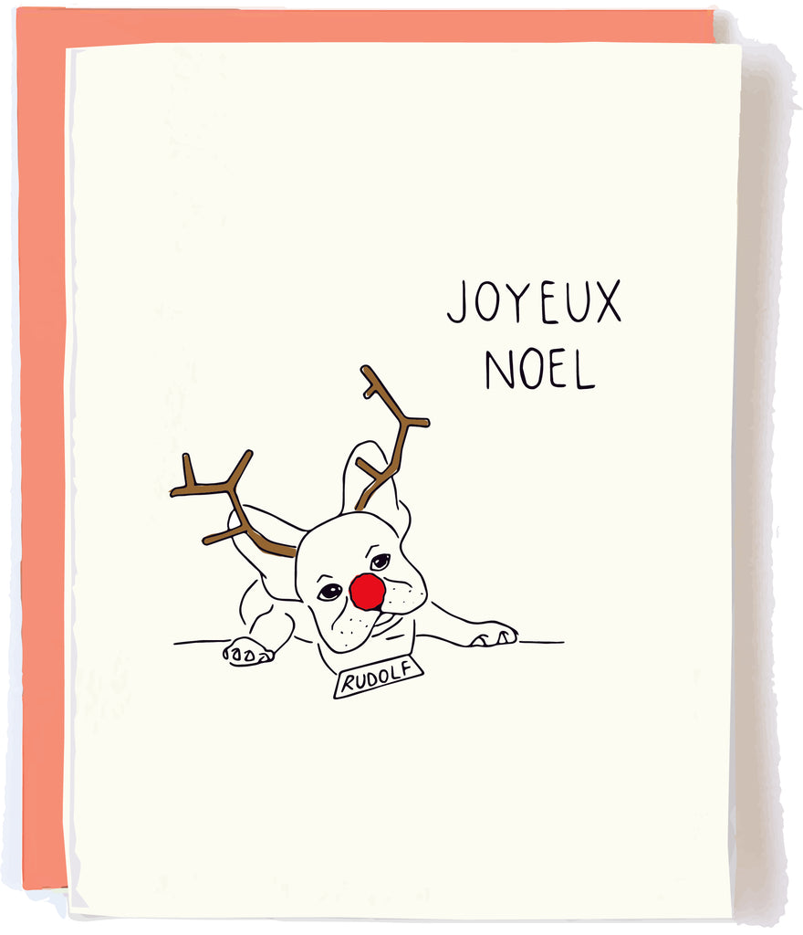 French Bulldog Christmas Card by Pop + Paper