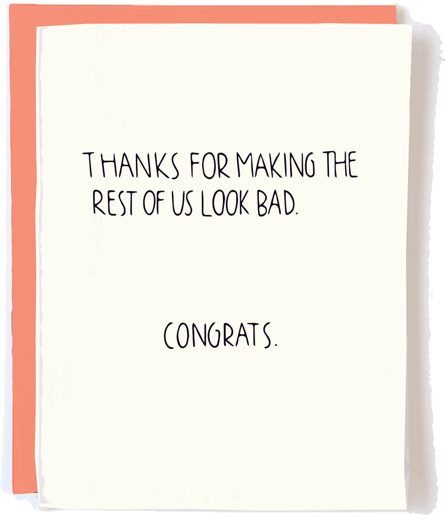 Funny Congrats Card by Pop + Paper