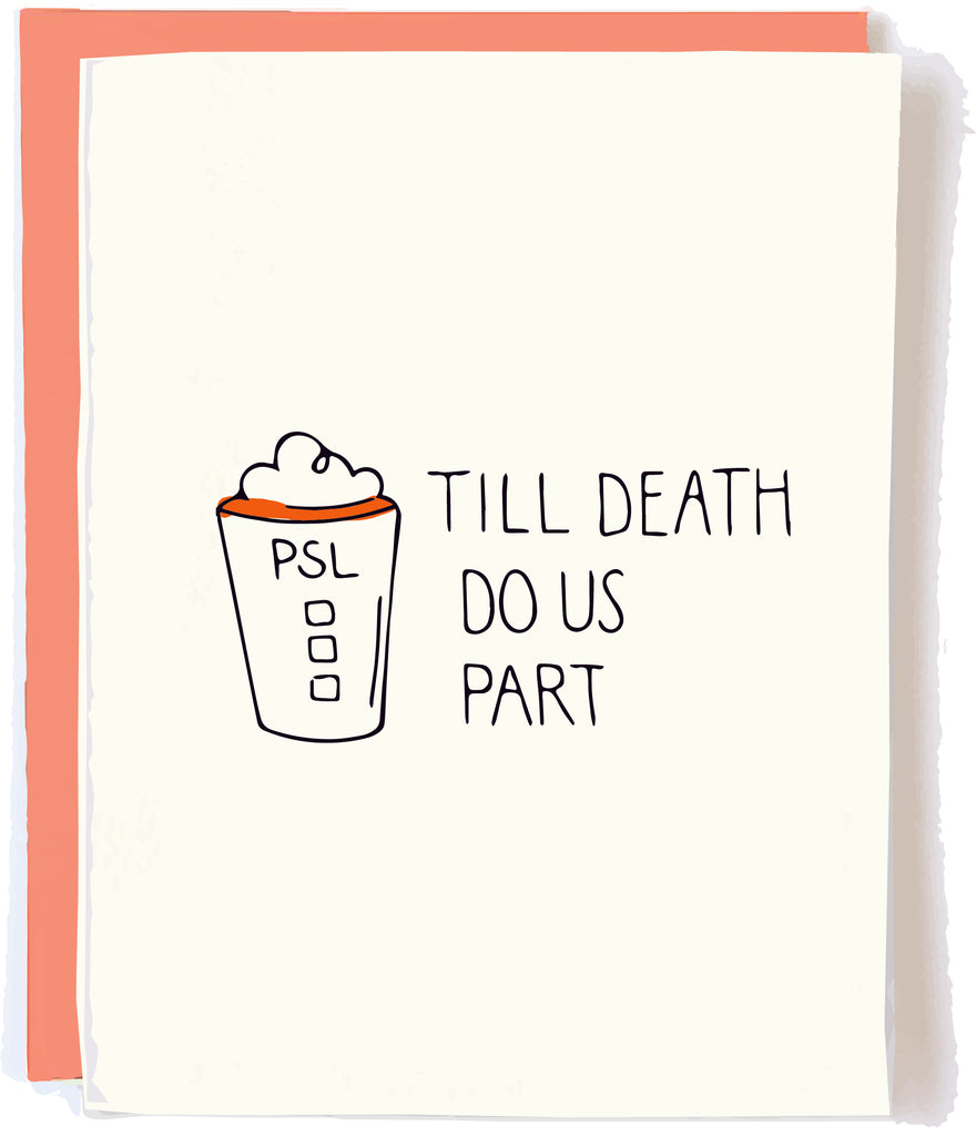 Pumpkin Spice Latte Card