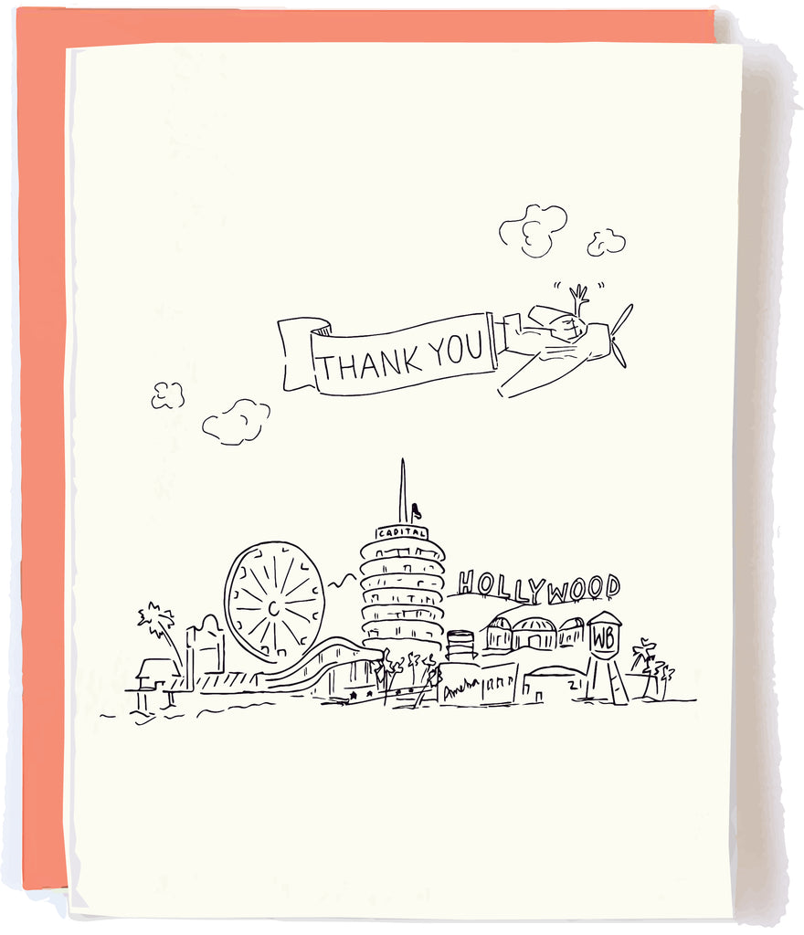 Los Angeles Skyline Card by Pop + Paper