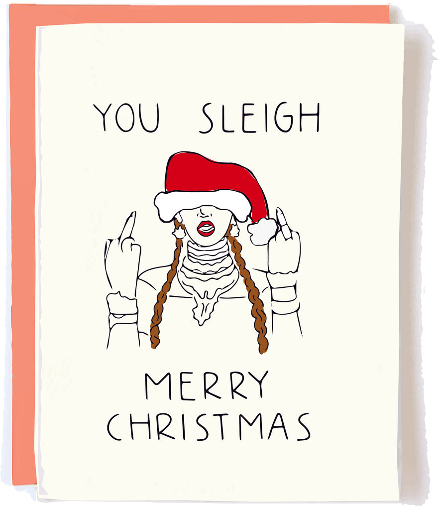 Pop and Paper Beyonce Christmas Card