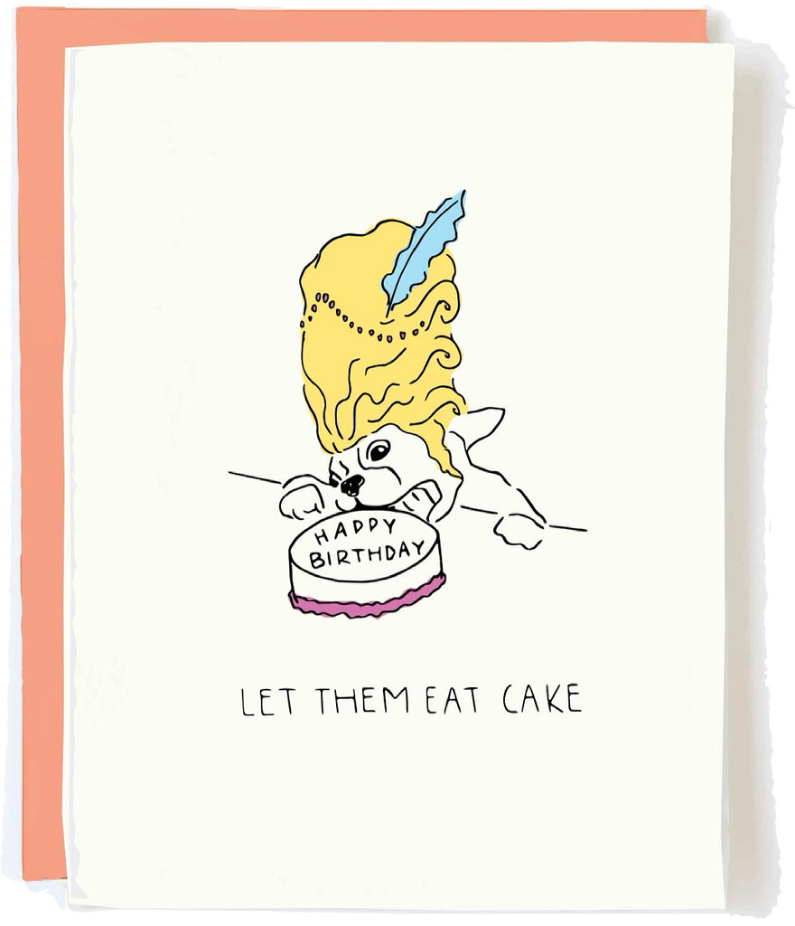Frenchie Let Them Eat Cake Card